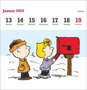 Peanuts Premium-Postkartenkalender 2025