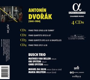 Die Kammermusik für Klavier und Streicher, 4 Audio-CDs