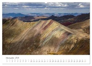 Palccoyo - Der neue Rainbow Mountain in Peru (Wandkalender 2024 DIN A2 quer), CALVENDO Monatskalender