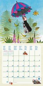 Der kleine Maulwurf 2024 - Wand-Kalender - Broschüren-Kalender - 30x30 - 30x60 geöffnet - Kinder-Kalender