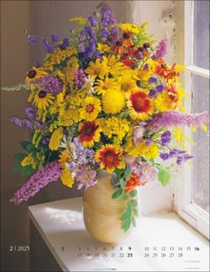 Die schönsten Blumensträuße Kalender 2025