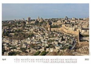 Israel 2022 - White Edition - Timokrates Kalender, Wandkalender, Bildkalender - DIN A4 (ca. 30 x 21 cm)