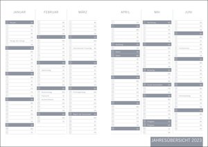 times&more Kalenderbuch schwarz Kalender 2022