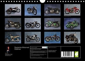 Deutsche Motorrad Oldtimer (Wandkalender 2023 DIN A4 quer)