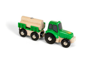 33799 BRIO Traktor mit Holz-Anhänger