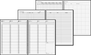 Termin-/Unterrichtsplaner 2023/2024, Ringbuch-Kalender mit Einlage, Überformat A4: 23 x 29,7 cm, schwarz