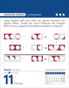 Brain Jogging Tagesabreißkalender 2026