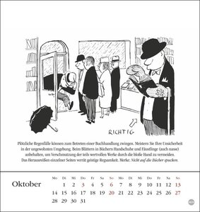 Loriot Postkartenkalender 2024. Humorvoller Kalender zum Aufstellen und Aufhängen. Kultiger Postkarten-Kalender. Kleiner Kalender mit 12 witzigen Postkarten.