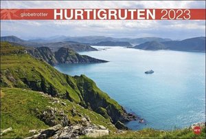 Hurtigruten Globetrotter Kalender 2023. Eine Kreuzfahrt zum Nordkap in einem atemberaubenden Foto-Kalender Großformat. Fjorde, Schären und idyllische Buchten im großen Wandkalender.