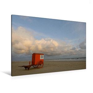 Premium Textil-Leinwand 120 cm x 80 cm quer Ein Motiv aus dem Kalender Strandimpressionen von der Nordsee