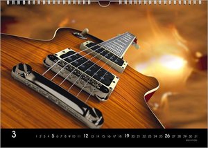 Musikinstrumente, ein Musik-Kalender 2023, DIN A3