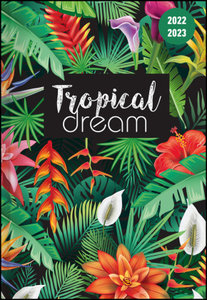 Collegetimer Tropical Dream 2022/2023 - Schüler-Kalender A5 (15x21 cm) - Tropischer Traum - Weekly - 224 Seiten - Terminplaner - Alpha Edition