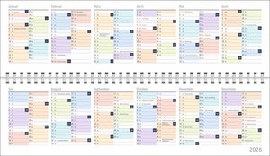 Bunte Wochen Wochenquerplaner 2026