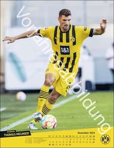 BVB Posterkalender. Jahres-Wandkalender 2024 für Fußballfans. Fotokalender mit den Stars von Borussia Dortmund. Kalender im Hochformat 34 x 44 cm.