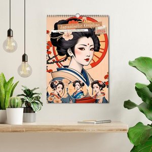 Japanische Geishas (Wandkalender 2025 DIN A3 hoch), CALVENDO Monatskalender