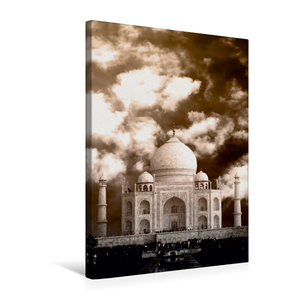Premium Textil-Leinwand 50 cm x 75 cm hoch Taj Mahal Monument der Liebe