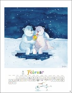 Helme Heine Edition Kalender 2023. Liebevoll illustrierter Wandkalender mit unveröffentlichten Motiven von Helme Heine und seinen Freunden. 34x44 cm. Hochformat