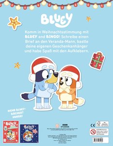 BLUEY – Hurra, es ist Weihnachten! - Rätsel- und Stickerbuch