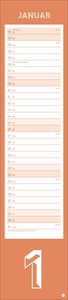 Neon Orange long Kalender 2022