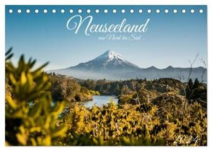 Neuseeland von Nord bis Süd (Tischkalender 2024 DIN A5 quer), CALVENDO Monatskalender