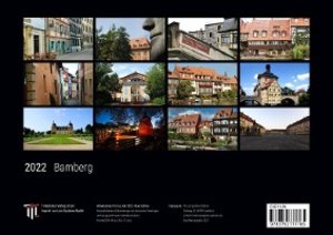 Bamberg 2022 - Black Edition - Timokrates Kalender, Wandkalender, Bildkalender - DIN A4 (ca. 30 x 21 cm)