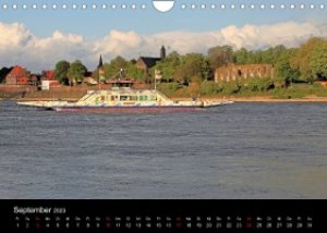 Von Ufer zu Ufer, Wege über den Rhein in Düsseldorf (Wandkalender 2023 DIN A4 quer)