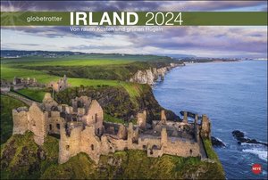 Irland Globetrotter Kalender 2024. Wandkalender XL mit Fotos der beeindruckenden irischen Landschaften. Kalender 2024 im Großformat mit Monatskalendarium.