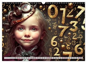 Starke Mädchen - Steampunk Welten (Wandkalender 2024 DIN A3 quer), CALVENDO Monatskalender