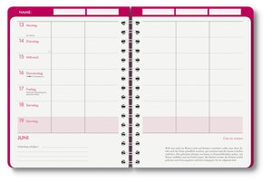 Familienplaner-Buch Pattern 2023 - Diary - Buchkalender - Taschenkalender - 17,5x23,1