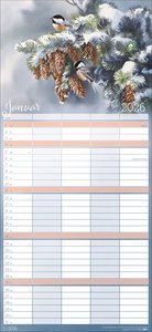 Bunte Vogelwelt Familienplaner 2026