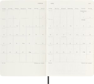 Moleskine 12 Monate Wochen Notizkalender Deutsch 2025, Large/A5