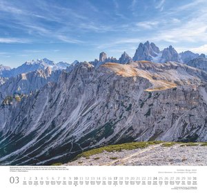Geliebte Berge 2024 - DUMONT Wandkalender - mit den wichtigsten Feiertagen - Format 38,0 x 35,5 cm