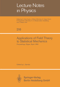 Applications of Field Theory to Statistical Mechanics