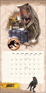 Jurassic World Broschurkalender 2024. Die Dinosaurier aus "Jurassic World: Ein neues Zeitalter" in einem großen Kalender zum Eintragen. Übersichtlicher Wandplaner und Blickfang.