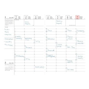 MARK'S 2023/2024 Taschenkalender A6 vertikal, Abstract, Mint
