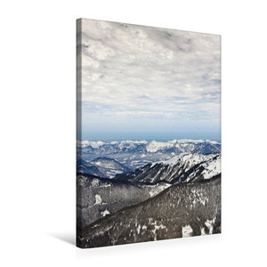 Premium Textil-Leinwand 50 cm x 75 cm hoch Über den Bergen der österreichischen Alpen