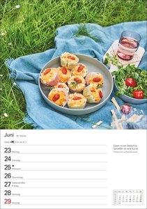 Küchenkalender Wochenplaner 2025 - 53 Blatt mit Zitaten und Rezepten