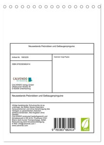 Neuseelands Pelzrobben und Gelbaugenpinguine (Tischkalender 2024 DIN A5 hoch), CALVENDO Monatskalender