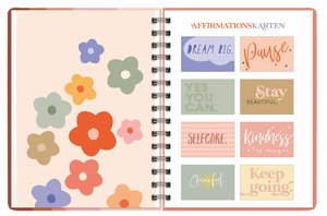 Happiness blooms from within Spiral-Kalenderbuch A5 2026