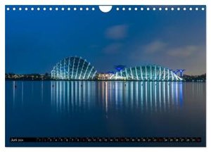 Städte Südostasiens - Singapur & Kuala Lumpur (Wandkalender 2024 DIN A4 quer), CALVENDO Monatskalender