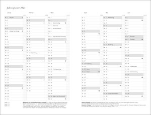 Diario Wochen-Kalenderbuch A6, schwarz 2025