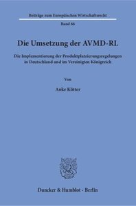 Die Umsetzung der AVMD-RL.