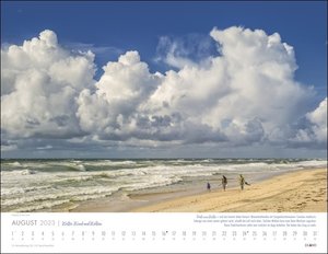 Wetter, Wind und Wolken 2023. Das Küstenwetter in einem großen Foto-kalender mit Kommentaren von \"Wetterfrosch\" Meeno Schrader. Kalender im Großformat mit spektakulären Fotos.