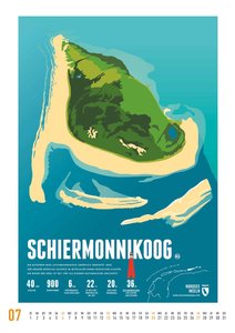 Marmota: Inseln der Nordsee 2025 – Wandkalender – Inselkarten – Hochformat A3 29,7 x 42 cm