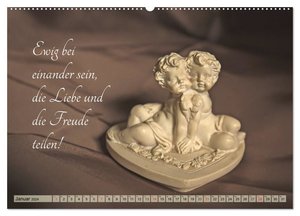 Engel - Die Worte der Liebe (hochwertiger Premium Wandkalender 2024 DIN A2 quer), Kunstdruck in Hochglanz