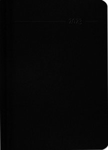 Buchkalender Mini Sydney Carbon 2023 - Büro-Kalender - Cheftimer 10,7x15,2 cm - 1 Tag 1 Seite - 352 Seiten - Alpha Edition