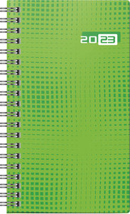 Wochenkalender Modell Taschenplaner int., 2023, Grafik-Einband grün