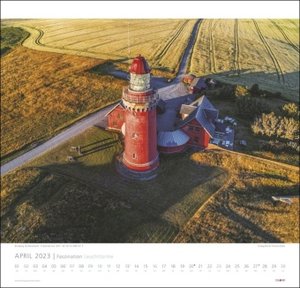 Faszination Leuchttürme - an den Grenzen der Landschaft Kalender 2023. Eiland-Leuchtturm-Kalender mit 12 Farbfotos. Großer Wandkalender 48x46 cm mit Monatskalendarium.