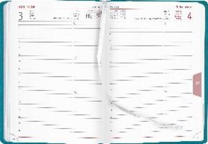Buchkalender Tucson türkis 2023 - Büro-Kalender A5 - Cheftimer - 1 Tag 1 Seite - 416 Seiten - Tucson-Einband - Alpha Edition