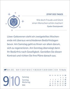 Löwe Sternzeichenkalender 2026